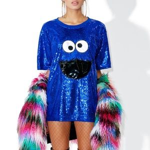 Dolls kill Cookie Monster one size